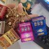 Creative Playable Mini Lucky Fruit Machine Shake Lottery Machine Transfer Game Keychain Pendant Simulation Bag