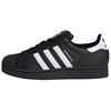 adidas Оригинальные низкие скейтбордистские кроссовки Superstar 2 Nyx из кожи, нескользящие и износостойкие, унисекс, черные, JI0079(команда516-)