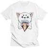 Женская футболка Kawaii Gintama Gintoki Sakata с коротким рукавом Sadaharu, футболка с графическим рисунком, хлопковые футболки с аниме манга, топы, товары