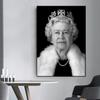 Queen Elizabeth II Portrait Canvas Paintings Posters and Prints Wall Art Pictures for Living Room Home Wall Decoration Cuadros