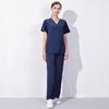 2 Pieces Outfits Women Nursing Working Tops+Loose Pants Nurse Suit Short Sleeve Quick Dry V-neck