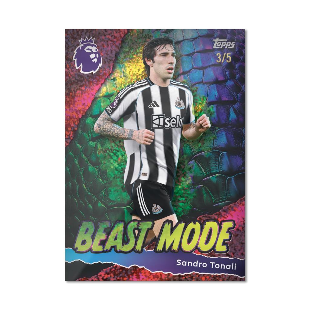 Topps Премьер-лига 2026 Дебютное издание Мега-банка Содержит 40 карт 3 Goal Machine LE (Машина для голов) - + карты.