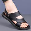 Летние мужские деловые сандалии с массажной подошвой Мужские кожаные сандалии Пляжные сандалии для отдыха на природе Прямые продажи с фабрики Дизайнерские сандалии