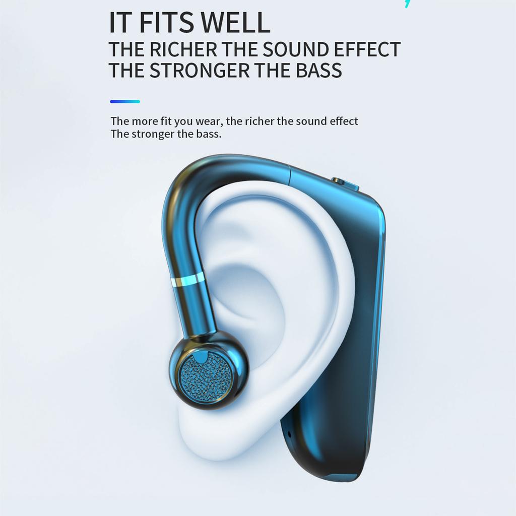 Беспроводная гарнитура V5.2 Hands-Free Наушники CVC6.0 с шумоподавлением Наушник 50 часов воспроизведения Одно ухо