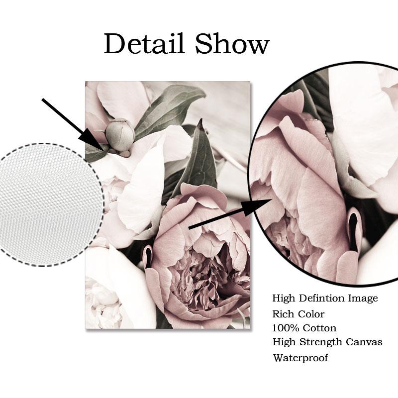 Скандинавский цветок, настенное искусство, скандинавский холст, картина, постер и принт, современное ботаническое цветочное украшение, картина для гостиной