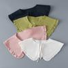 Sweet Lapel Shawl Doll Collar Shoulder Wrap Student Adjustable Ribbon Sweater Hoodie Fake Collar Ruffle Detachable Collar