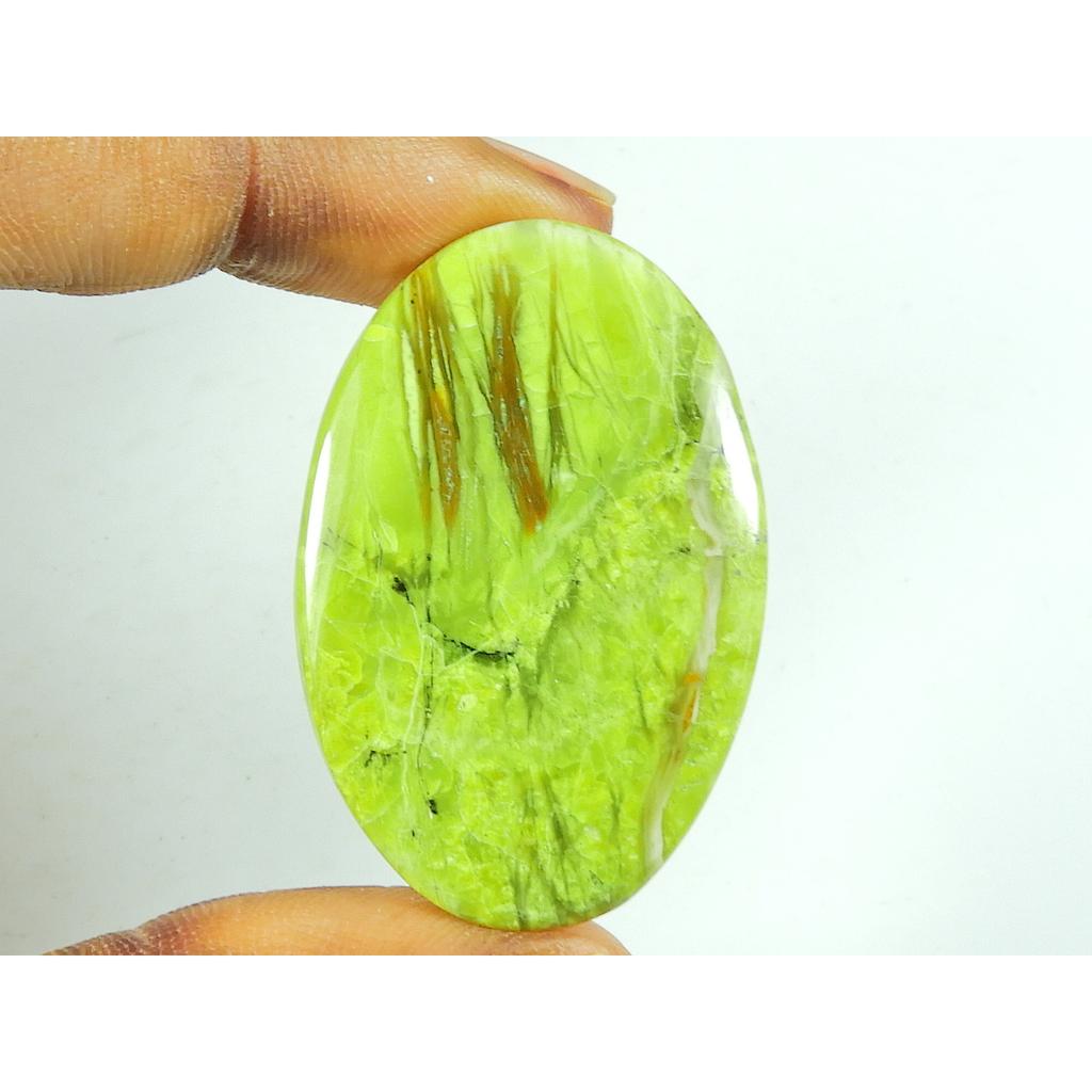 25X39X03 ММ Натуральный Зеленый Опал Овальной Формы Кабошон Свободный Драгоценный Камень 39 Карат. SK-4725