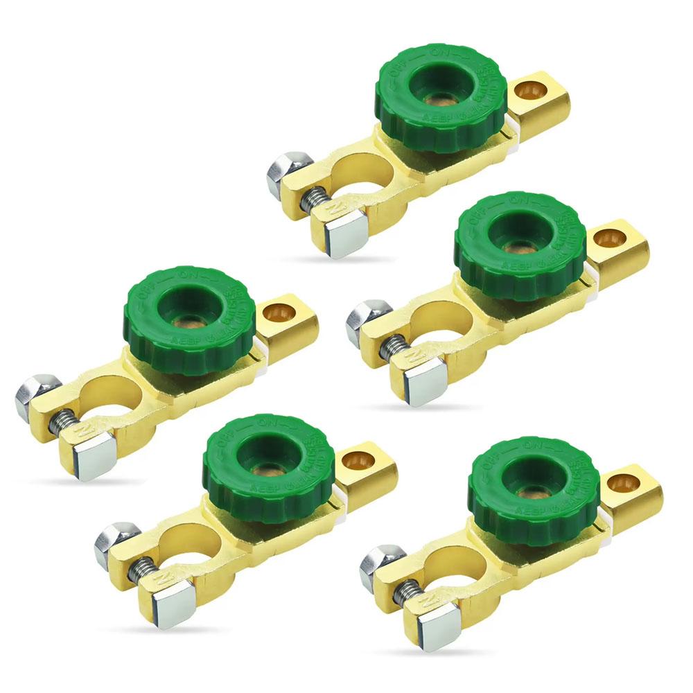 Car Battery Switch Battery Terminal Link Switch Automatic Circuit Breaker Car Battery Power-off Switch Quick Cut-off Disconnect Protector RV 12V-24V