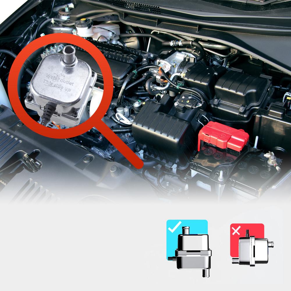 1500 Вт Автомобильный подогреватель Стояночный подогреватель охлаждающей жидкости двигателя автомобиля Предварительный подогреватель Вспомогательный подогреватель для бензинового и дизельного двигателя Водяной бак