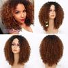 Missqueen Long Red Black Afro Wig Kinky Curly Wig для женщин синтетические парики