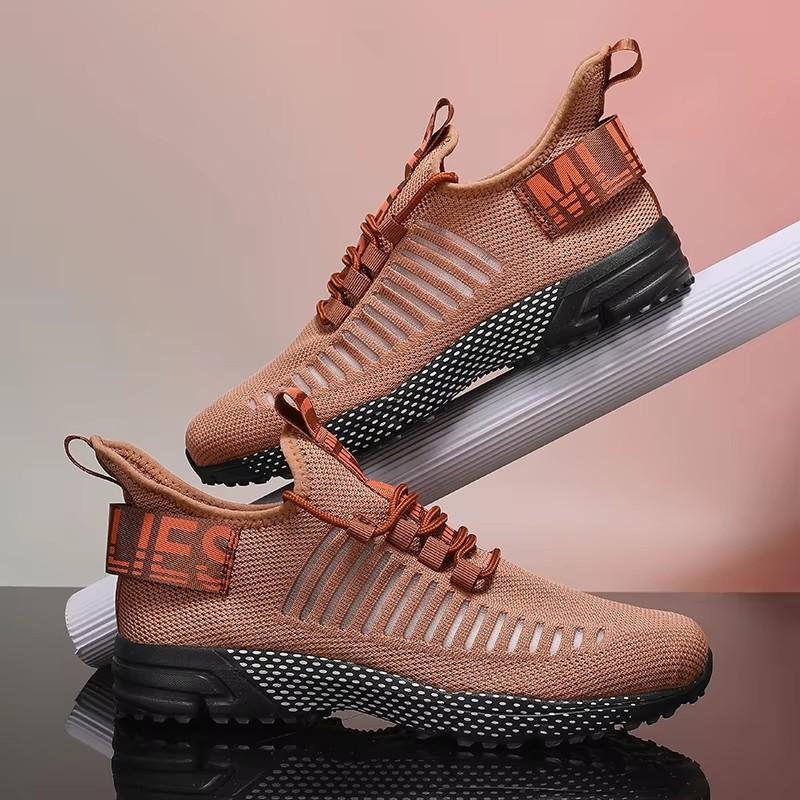 Fashionable Men'S Sneakers Lightweight Breathable Fast Drying Mesh Cushioning Running Shoes Fitness Training Non Slip Men Shoes
