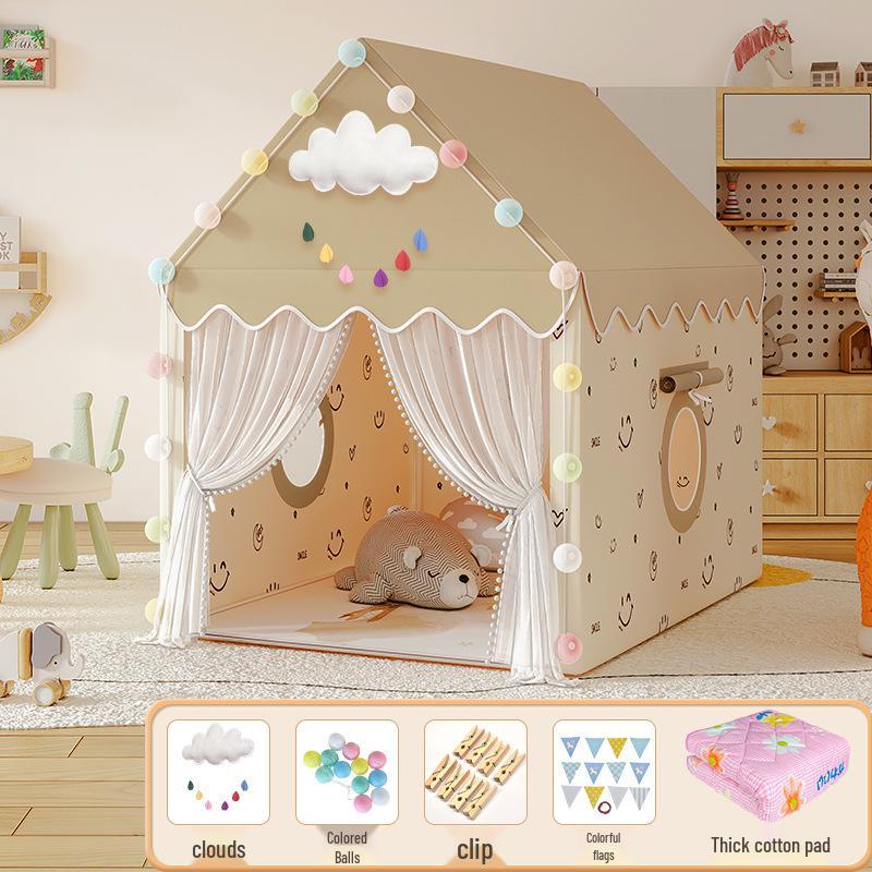 Princess Castle Play Tent for Kids with Mosquito Net - Indoor Pretend Play & Sleep Space