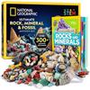 NATIONAL GEOGRAPHIC Rock Collection Box for Kids Over 200 Piece Rock Set with Real Gems and Crystals Absolute Rocks Minerals with Full Color Book -