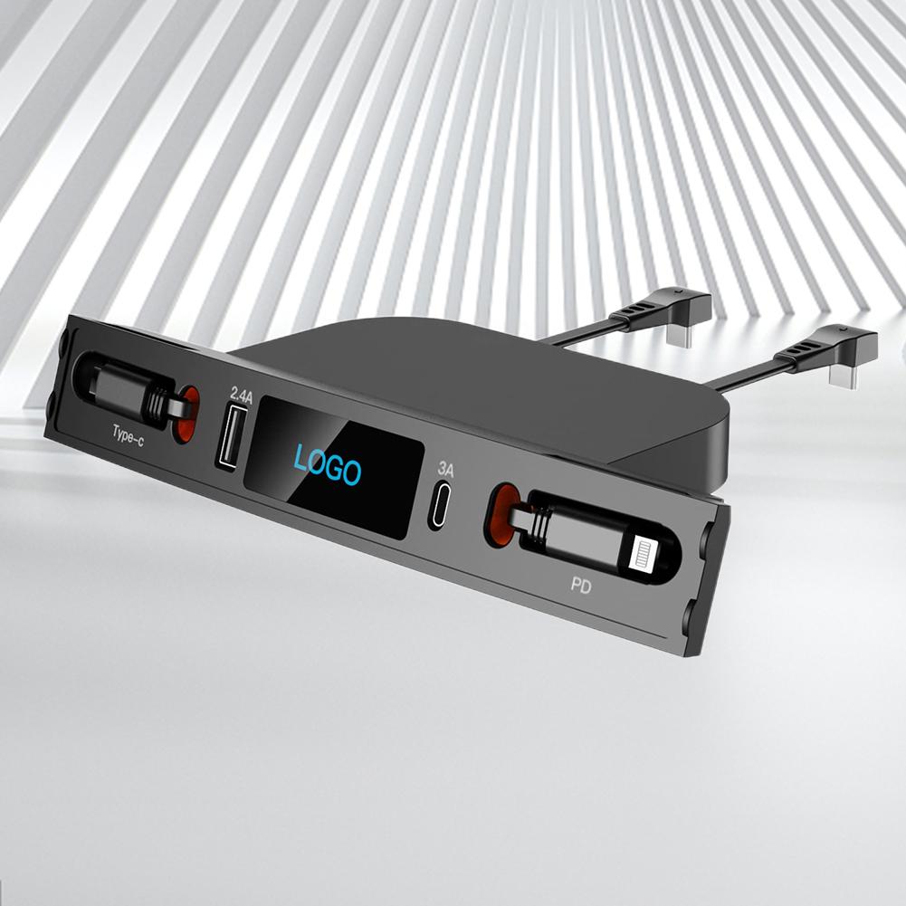 Интеллектуальный удлинитель-разветвитель с питанием, 4 порта, USB-удлинитель, концентратор, подключаемый и работающий кабель длиной 80 см для передачи данных Tesla Model 3/Y