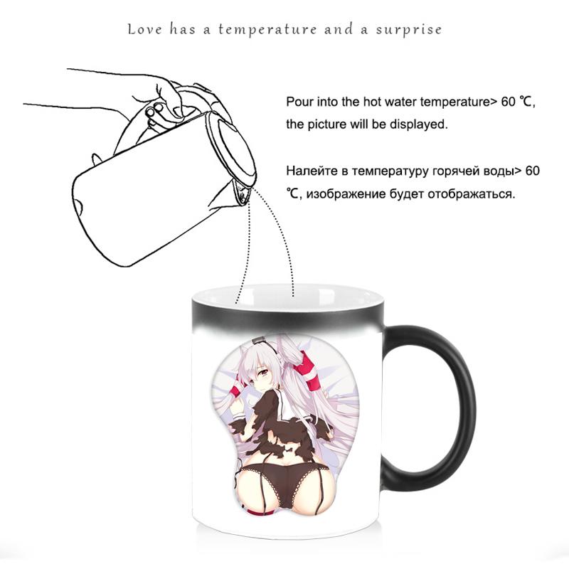Творческая сексуальная волшебная кружка Sling Girl BSKT-095 обесцвечивающиеся чашки забавные кофейные чашки для завтрака сублимационные заготовки керамические кружки