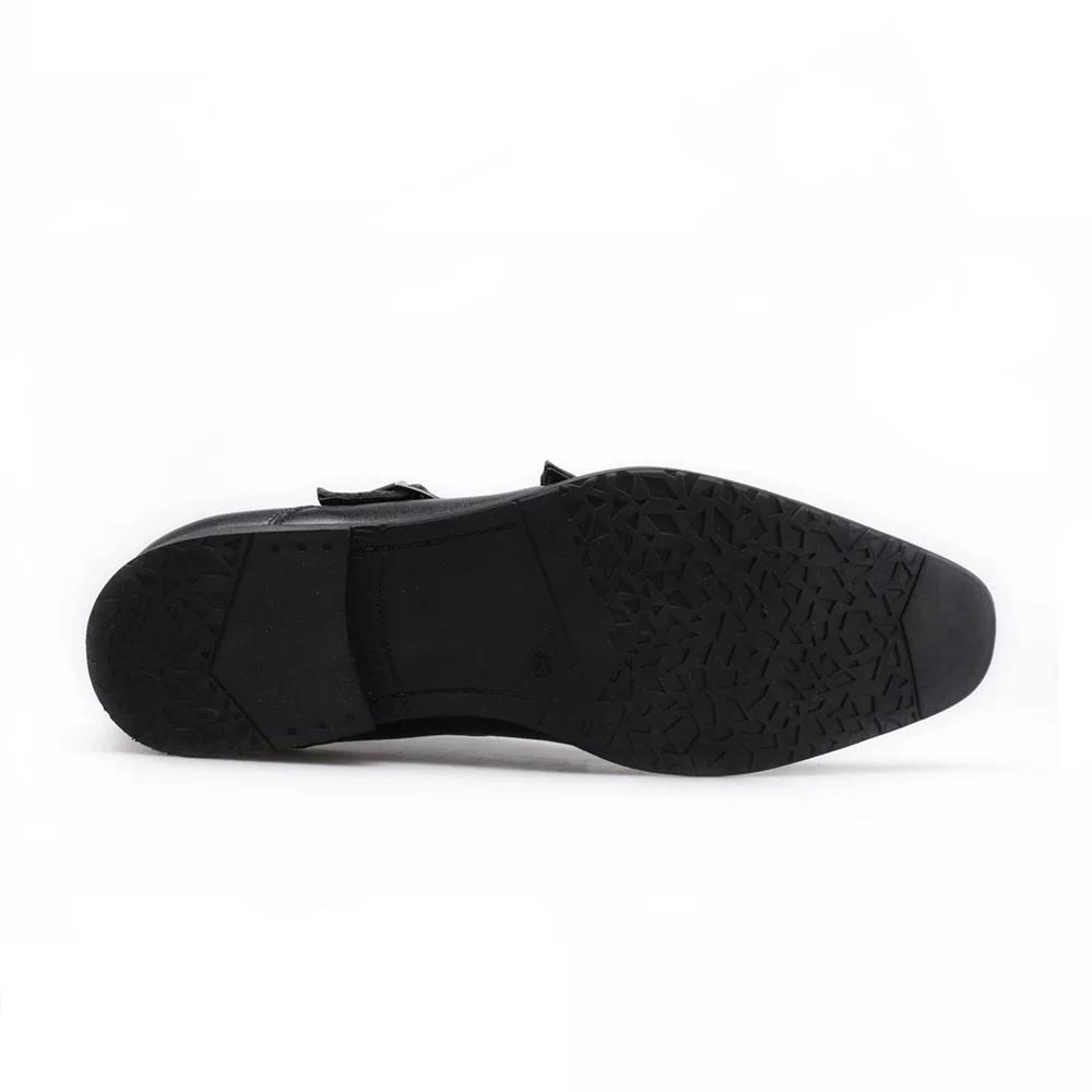 Модные классические туфли-монки для мужчин, роскошные дизайнерские свадебные туфли для мужчин, большие размеры, мужские деловые офисные кожаные туфли для мужчин