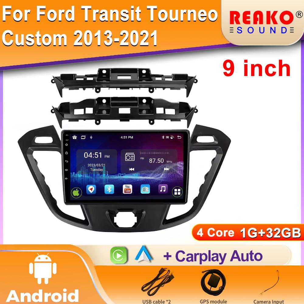 Android Carplay Auto для Ford Transit Tourneo Custom 2013-2021 Навигация Автомобильный Радиоприемник 2 Din Мультимедийный Плеер Головное Устройство Стерео