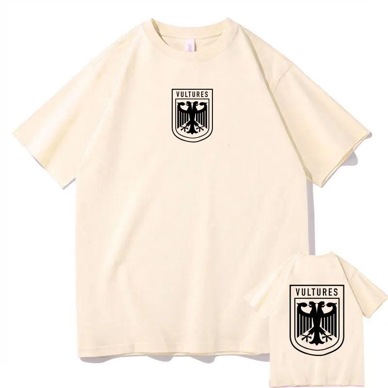 Рэпер Канье Уэст Vultures Новый музыкальный альбом принт футболка унисекс унисекс хип-хоп большой размер короткий рукав унисекс мода повседневные футболки унисекс