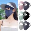 1/2Pcs Summer Full Face Mask Sun Protection Men Women Face Mask for Outdoor Travel Ice Sense Breathable Elastic Face