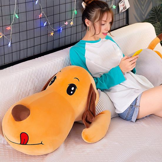 Long Pillow Plush Dachshund Doll 110/130cm Hugging Pillow Soft Stuffed Animal Cute Dog Plush Toy for Sleep And Nap