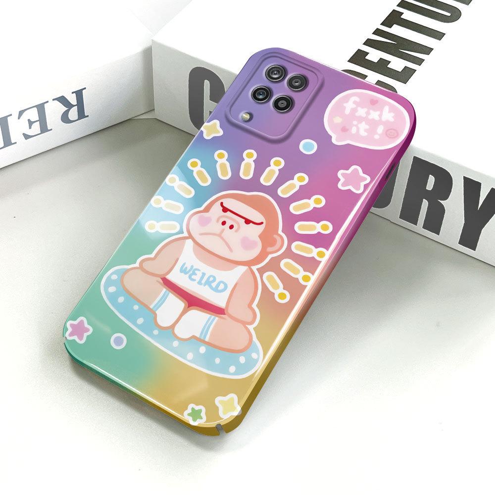 Все включено Чехол для телефона с пленкой Мультяшный модный дизайн Жесткий чехол Полная защита Защитный чехол для камеры для Samsung Xiaomi Poco Redmi Infinix Tecno