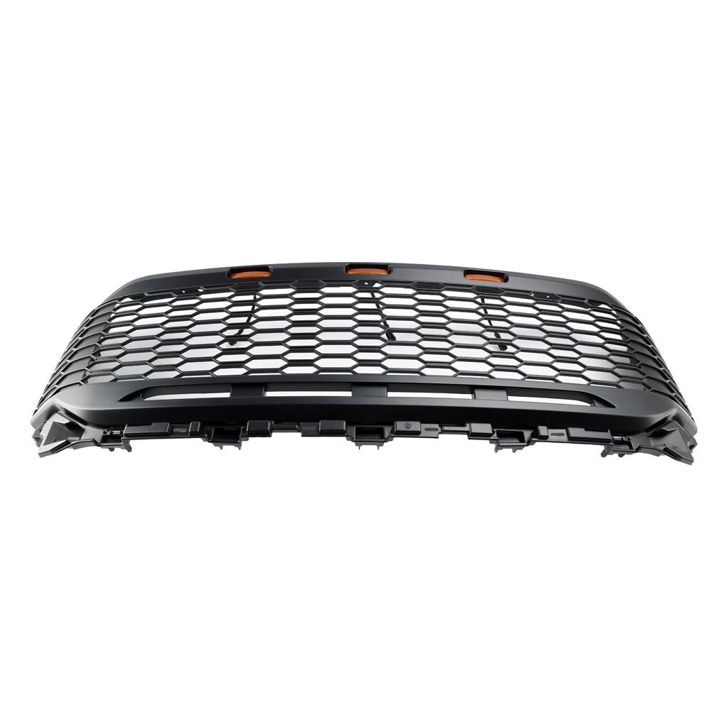 For Ford F150 2021-2023 Raptor ABS Front Honeycomb Bumper Grill Grille With LED