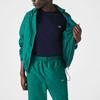 Lacoste Мужская футболка однотонная с круглым вырезом и коротким рукавом с логотипом крокодила Темно-синяя TH6709-166