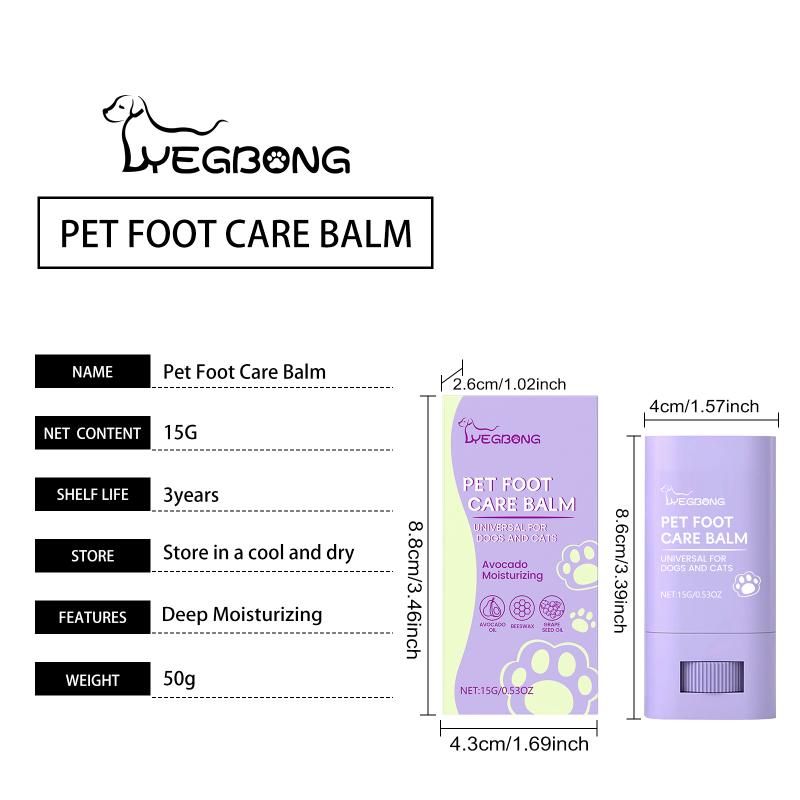 §Yegbong Pet Paw Balm For Dogs Cats Moisturizing Nourishing Paw Pad Care Cream Daily Pet Foot Hydrating Balm