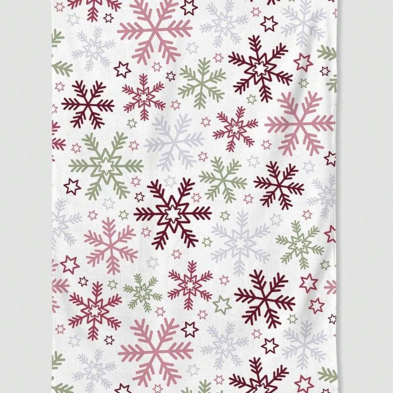 Christmas Printed Microfiber Dish Cloths, Creative Kitchen Table Cleaning Towels Christmas Home Decor