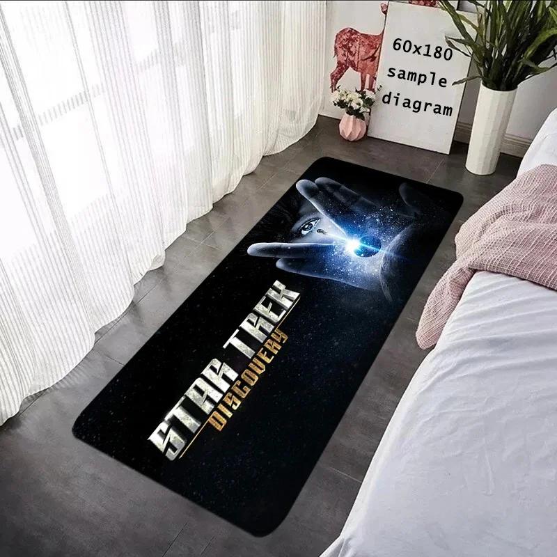 2025 New Star T-Trek Floor Mat Non-Slip Carpet for Living Room Bedroom Kawaii Rug for Entrance Cozy Foot Mat for Home Decor