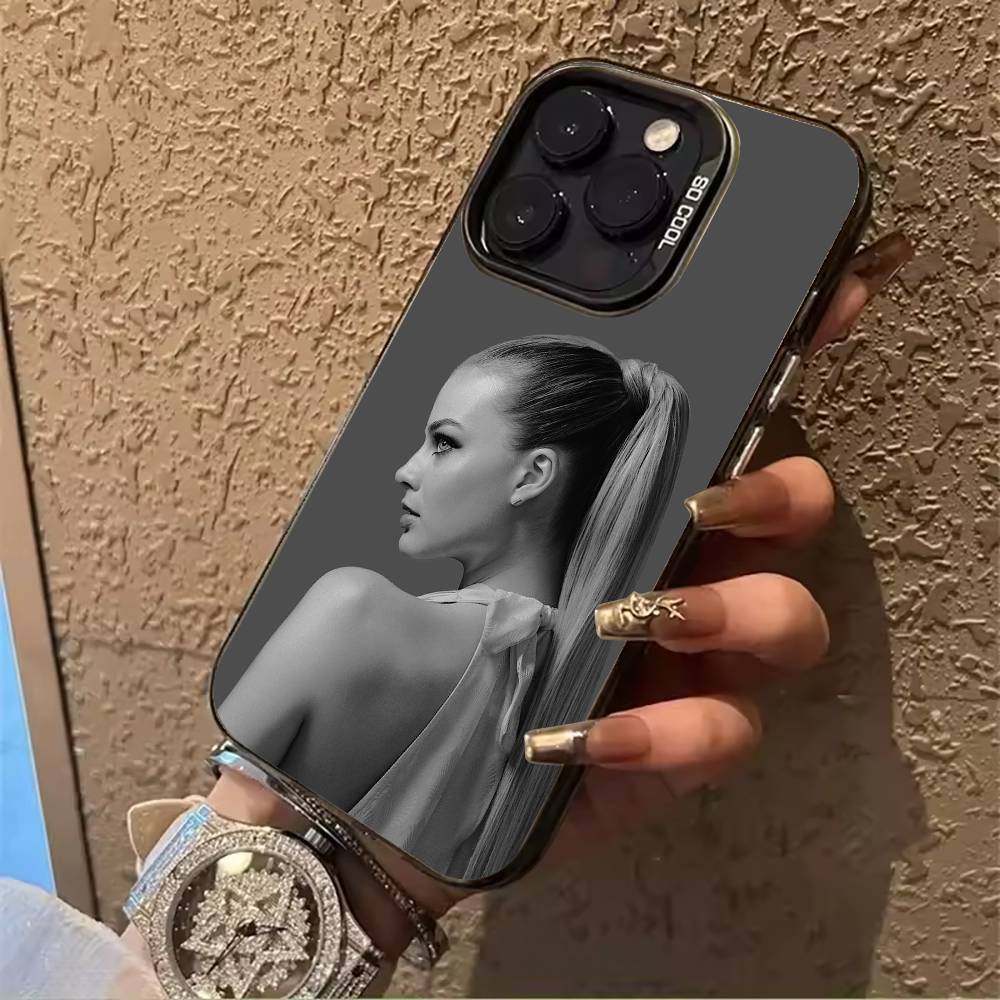 M- известная актриса-Марго -Робби Для iPhone 17 16 15 14 13 12 11 Pro Max XS 17 Air Силиконовый Цветной Серебристый Бампер Чехол