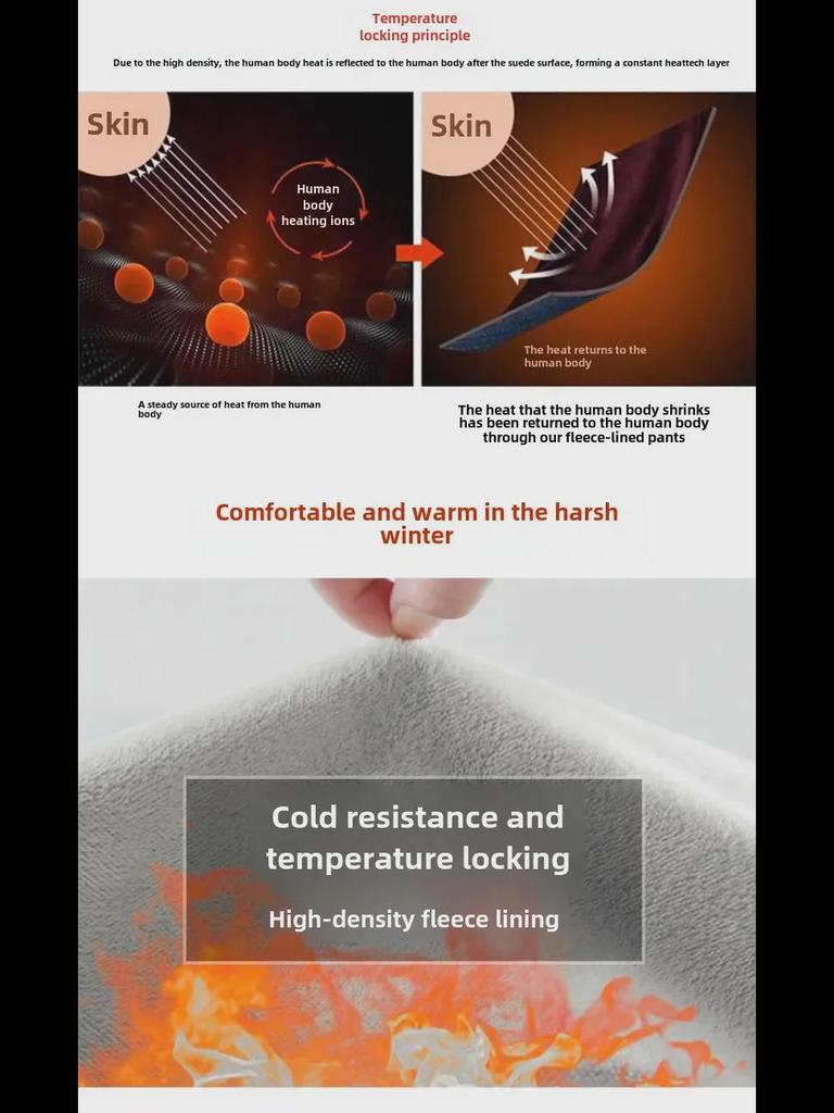 Women's Plush Wide-Leg High-Waist Warm Jeans for Autumn/Winter - Thick, Slim, Loose-Fit Long Pants.