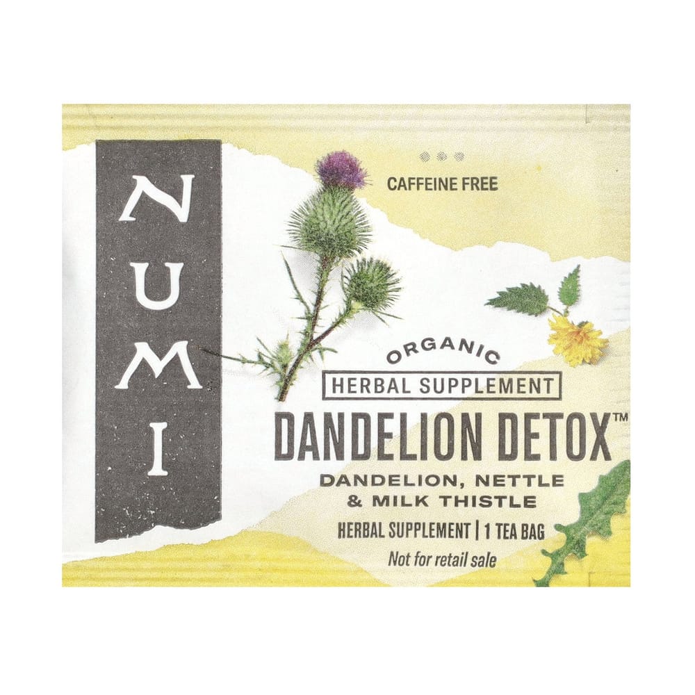 IHerb Чай Numi Органический Одуванчик Детокс Без Кофеина 16 Пакетиков 32 г (1.13 унции)