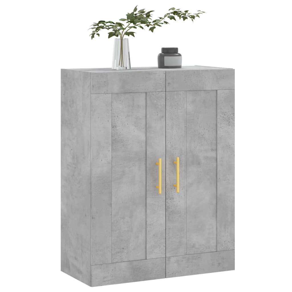 Wall Cabinet Concrete Grey 69.5 x 34 x 90 cm Particleboard