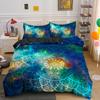 Psychedelic Boho Luxury Bedding Set 2/3PCS With Pillowcase King Mandala Duvet Cover Queen Comforter Cover Polyester Quilt Cover