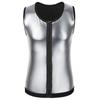 Men Sauna Suit Waist Trainer Body Shaper Compression Shirts Workout Sweat Tank Tops Vest Shapewear Exercise Slimming Undershirt Fat Burning Underwear