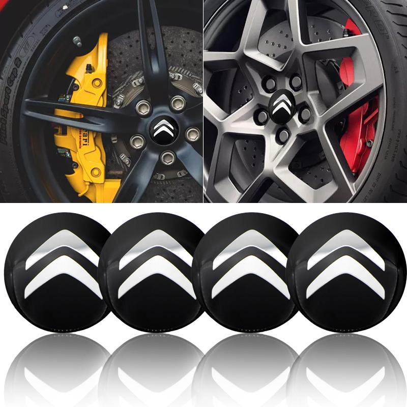 4pcs 56mm car wheel hub center cover logo sticker For Citroen C1 C3 C4 C5 C6 DS3 DS4 DS5 2CV VTS Picasso Cross Cactus RD3 C4L