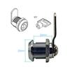 Triangular Key Cabinet Lock Set Same Core Copper Lock Core File Cabinet Drawer Lock Storage Cabinet Safety Lock Silver 5PCS