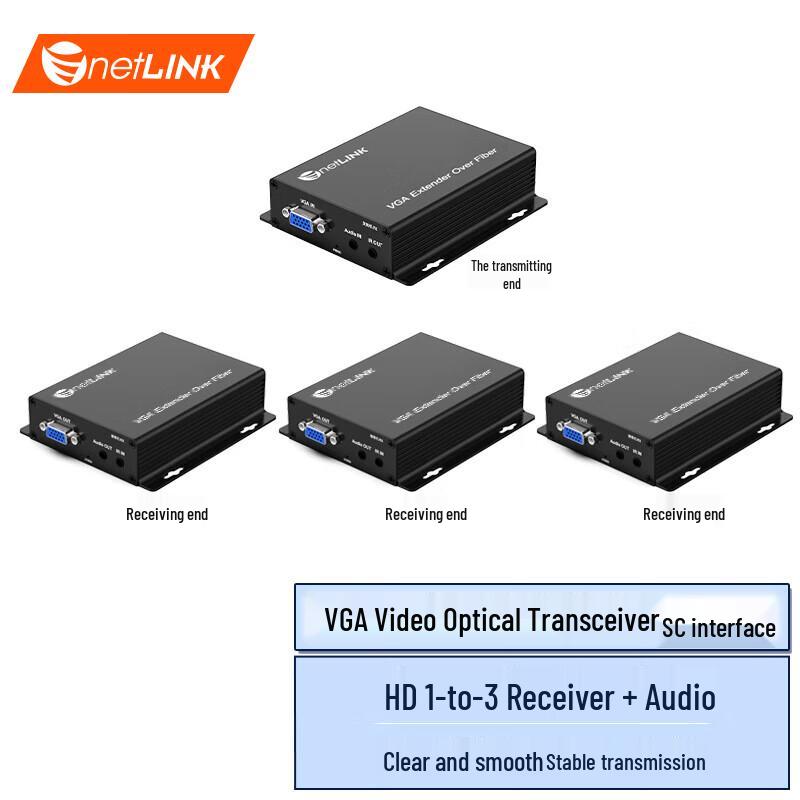 NetLINK Удлинитель видеосигнала VGA HD по оптоволокну