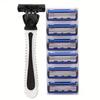 6-Ply Blade Razor Sharp Shave One-Touch Replacement Clean Clean Shave Good Old-Fashioned Manual Razor Men'S Beard Razor
