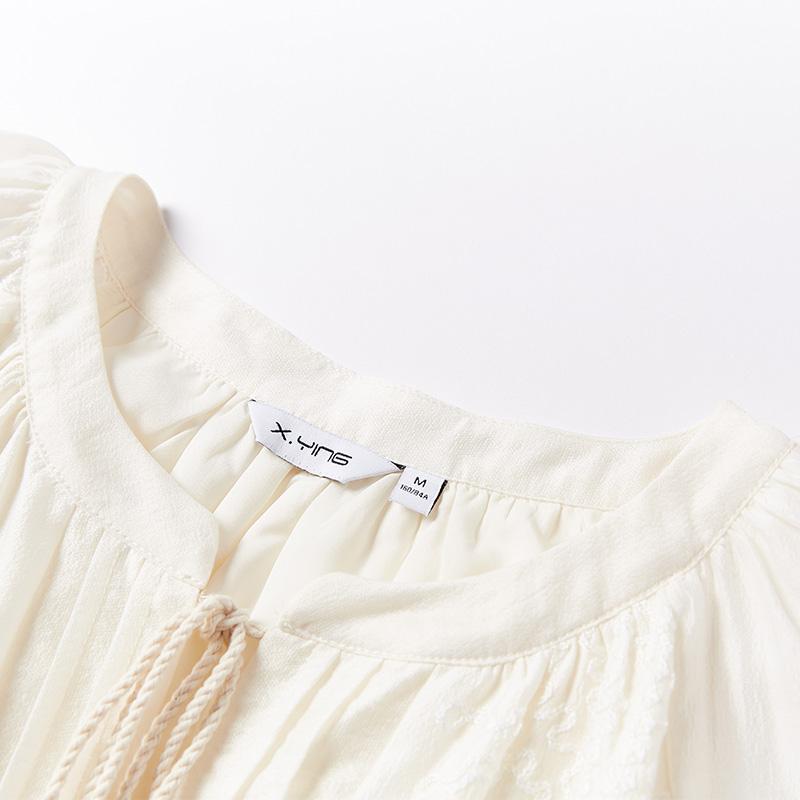 Bohemian style lace up long sleeved dress