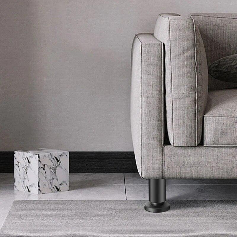 1 шт., телескопические регулируемые опорные ножки для кровати, высокое качество, квадратная офисная мебель, удлиненные ножки стула, металлические ножки для дивана