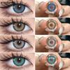 1 Pair of Annual Colored Eye Contact Lenses High Quality Blue Lenses Brown Lenses Fashionable Natural Beauty Eye Contact Lenses