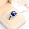Ювелирные кольца SODROV с большим синим цирконием для женщин