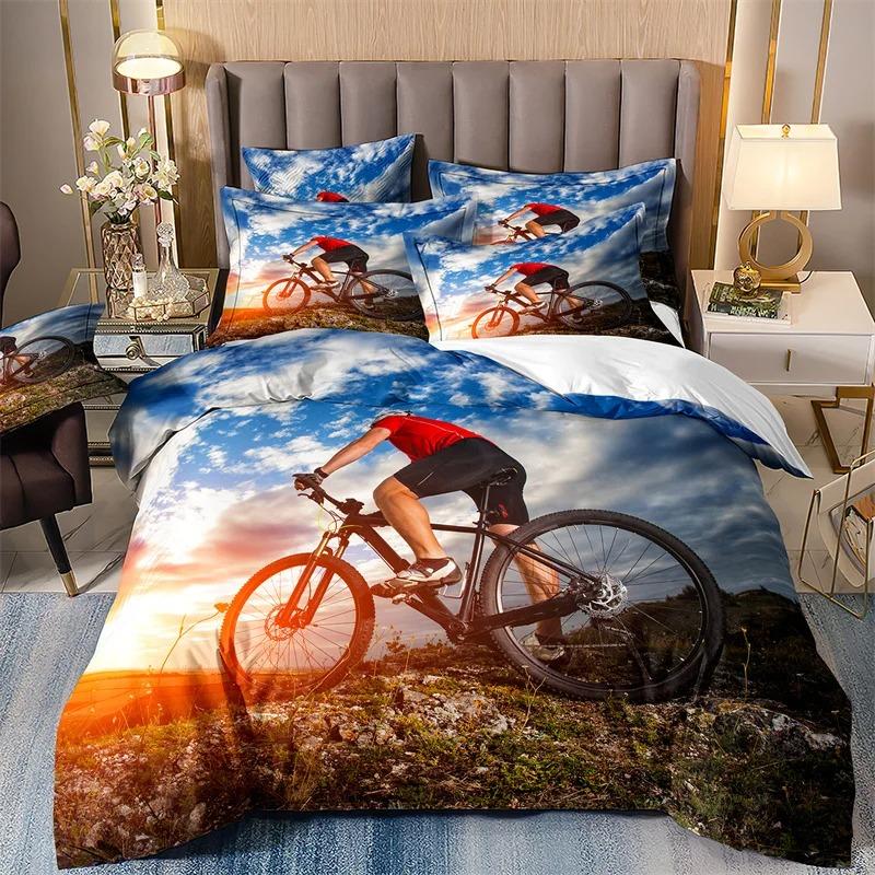 Galaxy Starry Sky Duvet Cover Set for Boys, Speed Rider, Super Cool, Racing Car Comforter, Bedding Sets for Men, Teen, Queen Siz