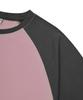 ESCAPEFROM Трафаретная печать логотипа Raglan Color Block Футболка с коротким рукавом Розовый