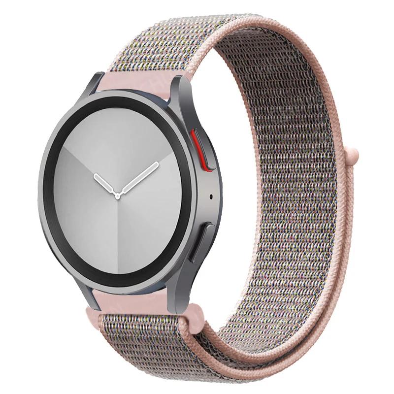 Nylon Loop Band For Samsung Galaxy Watch 6/5/pro/4/Classic/active 2 43-47-44mm 20mm/22mm Sport Bracelet Huawei Gt 4/2/e/3 Strap