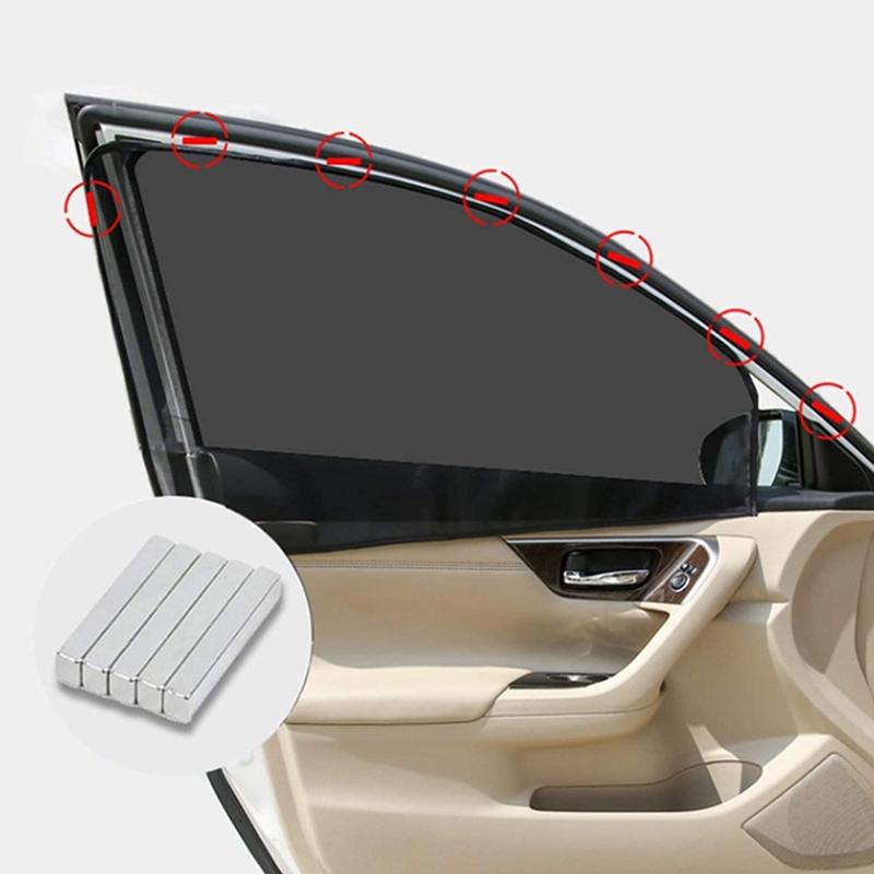 Magnetic Car Sun Shade UV Protection Car Curtain Car Window Sunshade Side Window Mesh Sun Visor Summer Protection Window Film