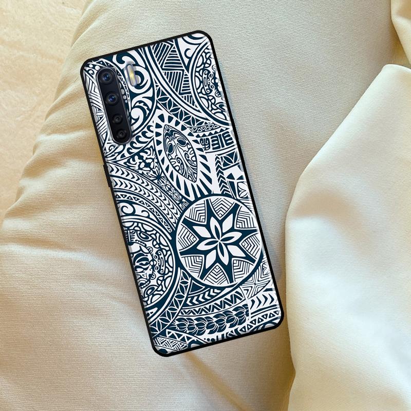 Маори Полинезийский Самоанский Племенной Чехол для OPPO A79 A38 A58 A78 A98 A54 A74 A94 A16 A76 A96 A5 A9 A52 A72 A15 A17 A57 A53S