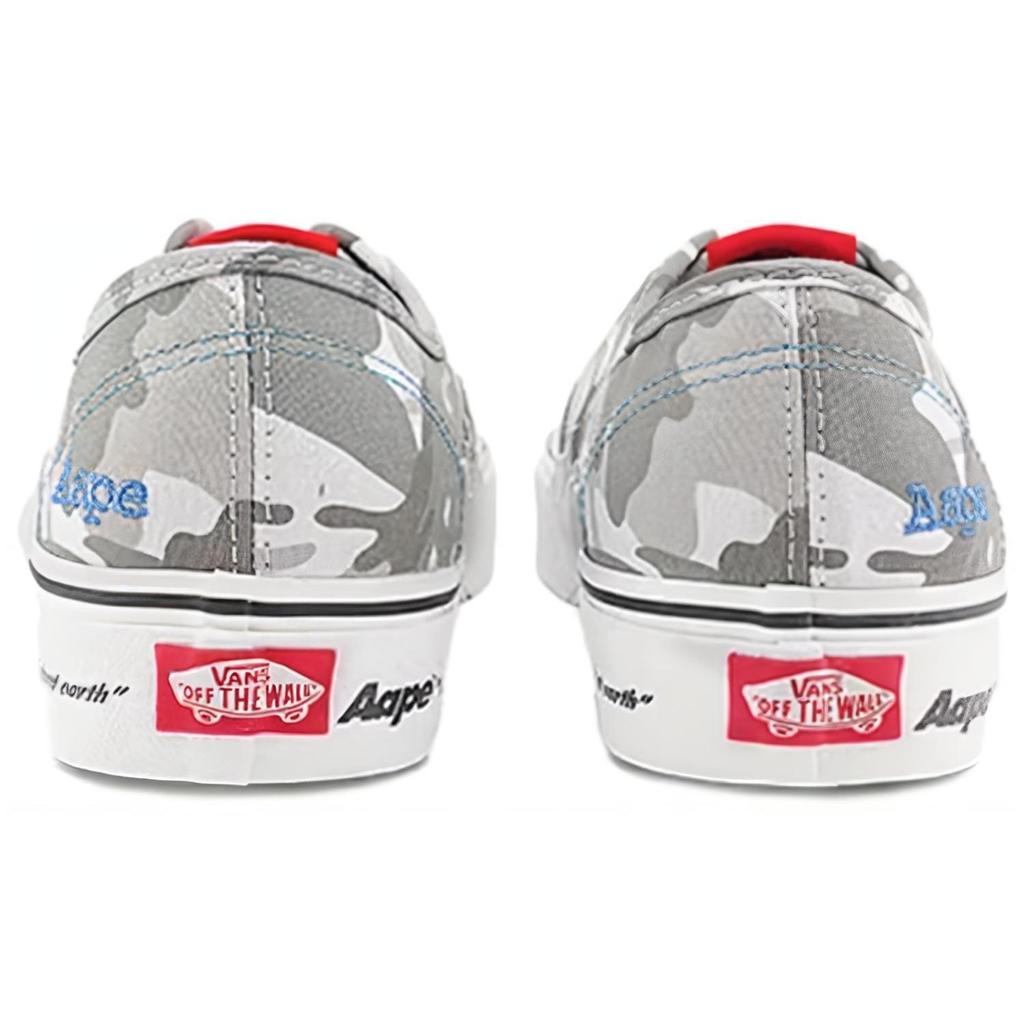 AAPE x Vans Authentic Bolt - Серый Камуфляж Унисекс Кроссовки Синий VN000BWCY31
